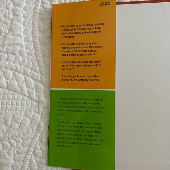 Eat to Live Cookbook plus 8 DVDS
by Joel Fuhrman - Picture 2 of 6